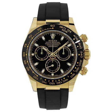 rolex daytona oysterflex yellow gold black dial|Rolex daytona oysterflex price.